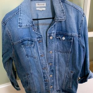 Madewell oversized jean jacket denim jacket
